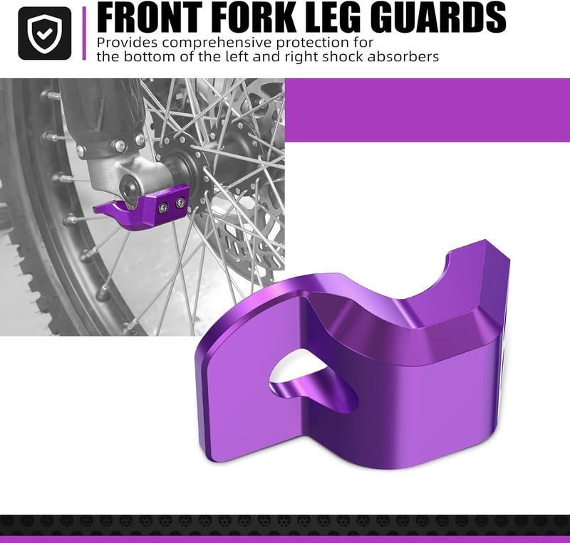 NICECNC Purple Front Brake Caliper Disc Cover Protector Compatible with Surron Light bee X/S/ L1E Compatible with Segway X160 X260 See Fitmnet - Image 5
